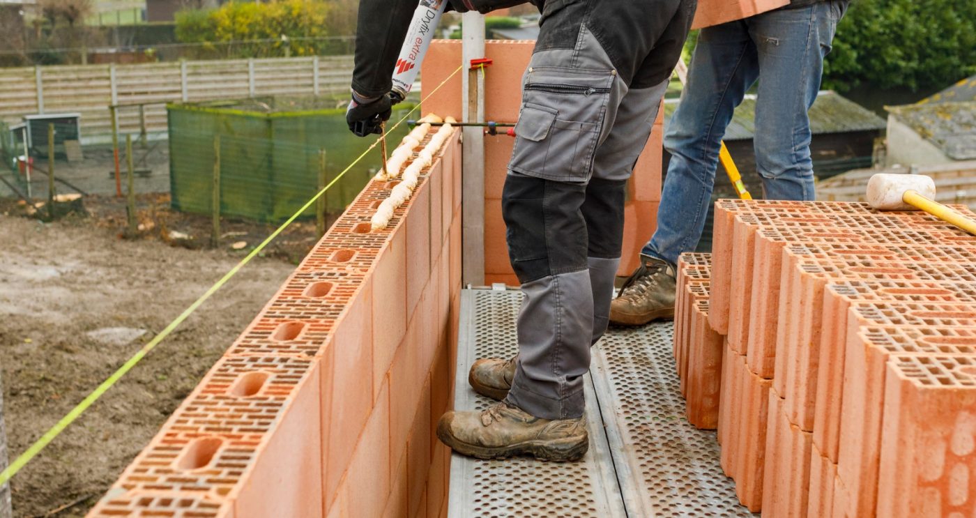 Aanbrengen van Porotherm Dryfix