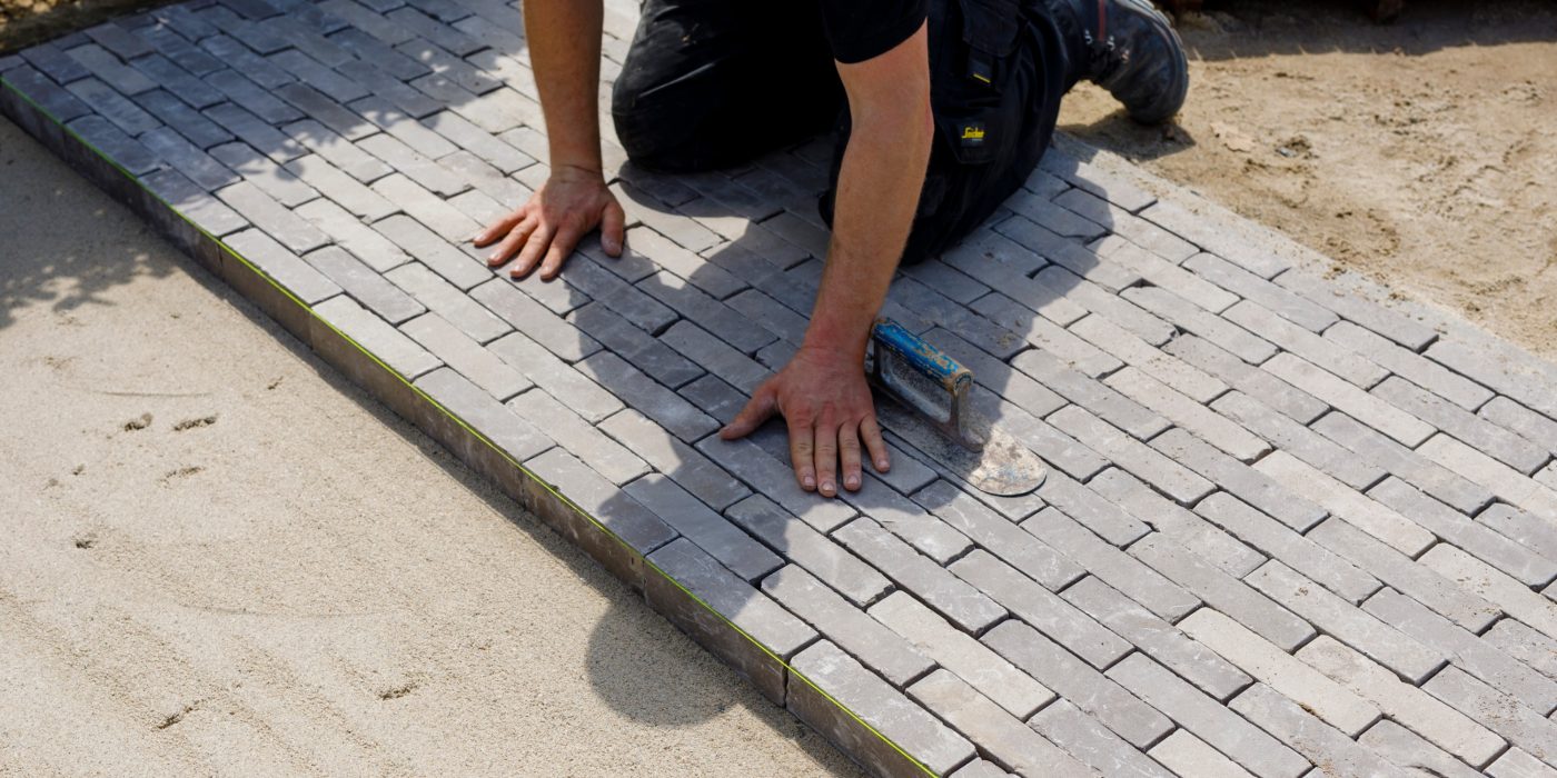 Installing pavers 