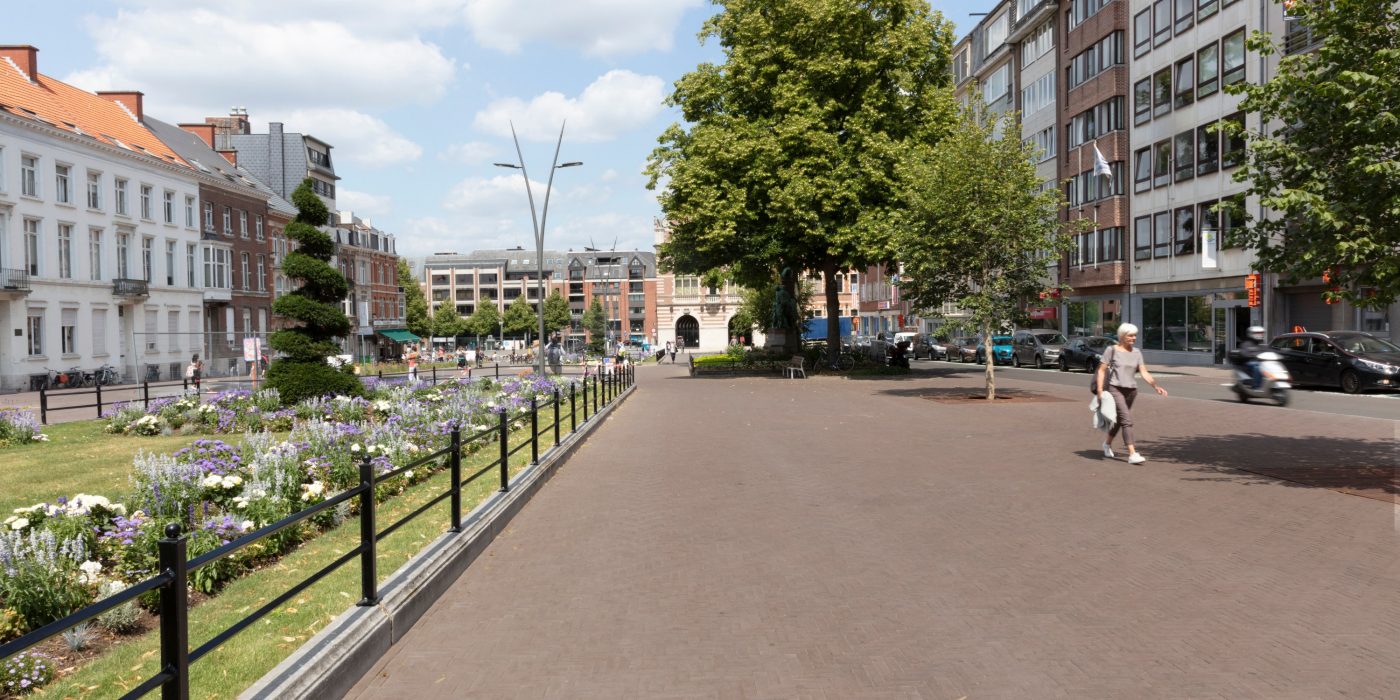Reference photo infrastructure landscaping in Leuven 