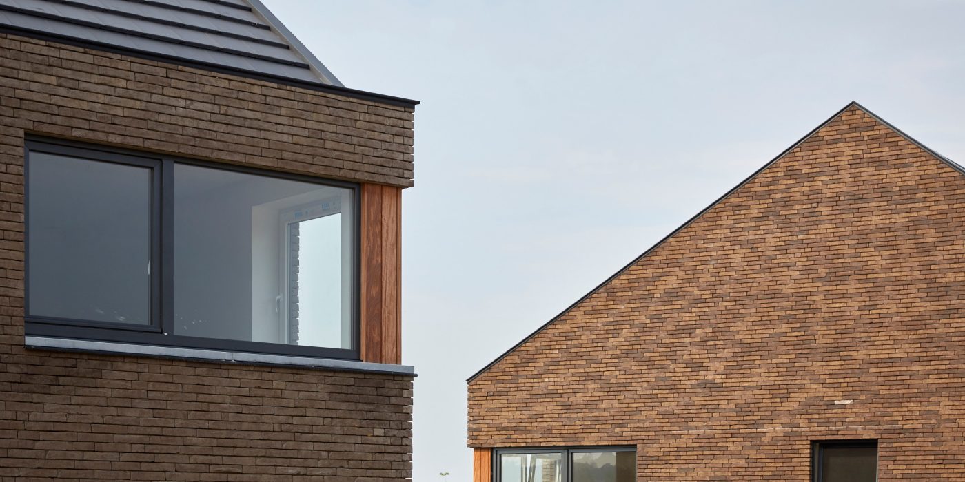 Reference photo new construction single family and apartment in Ronse