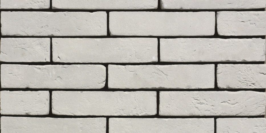 Agora Zilvergrijs facing bricks in a running bond with a glued application