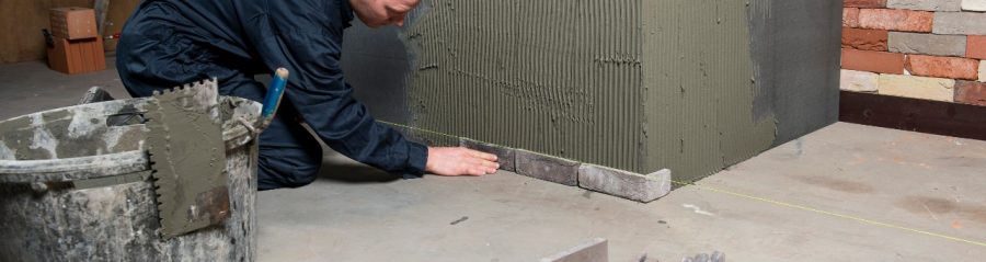 Installing brick slips