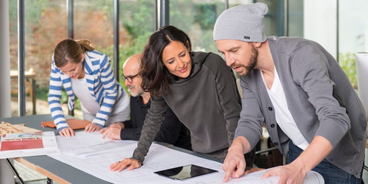 Architects in their office