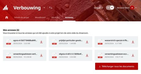 Annexes ajoutées durant la visite du showroom
