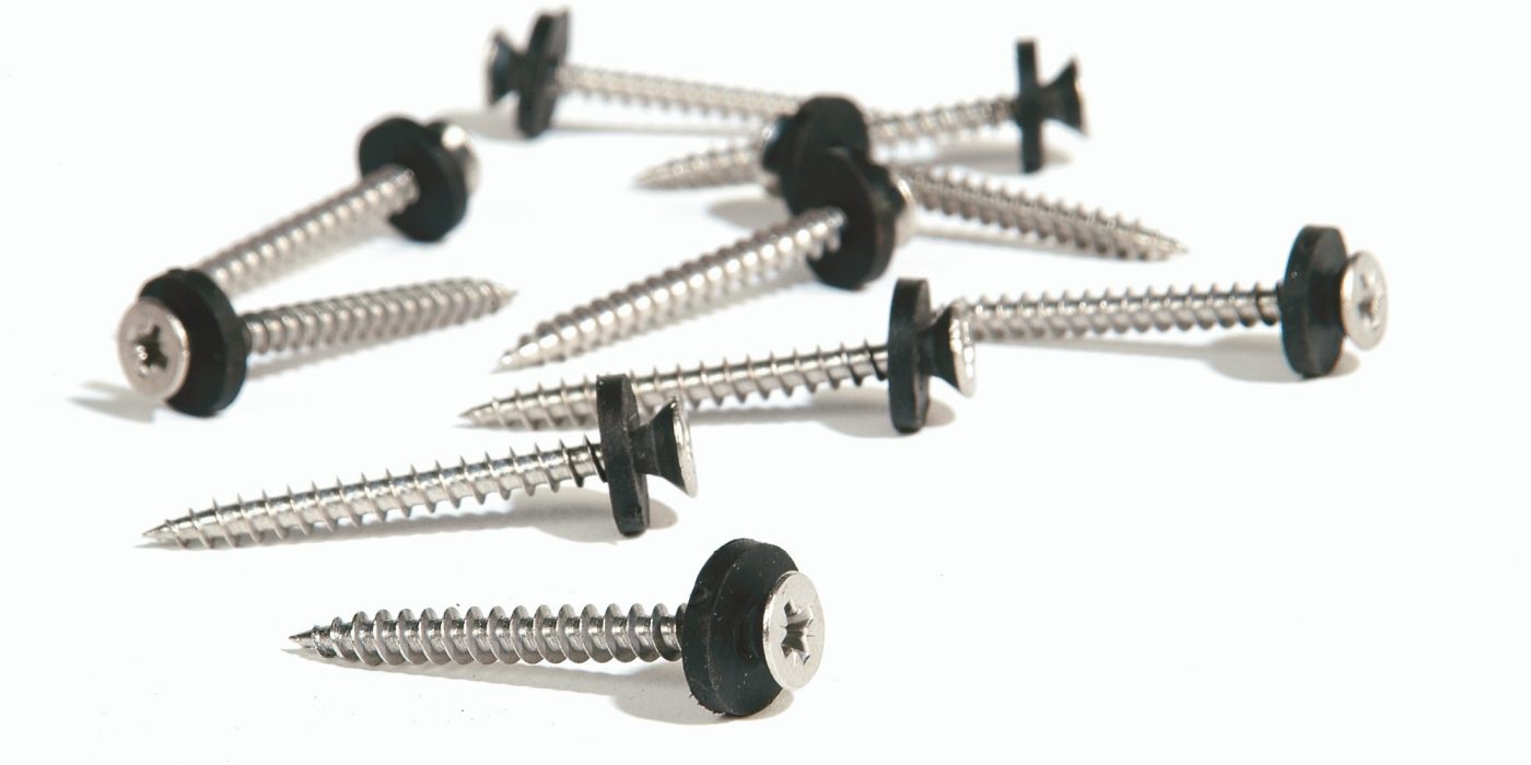 Koramic stainless steel screws with EPDM                     