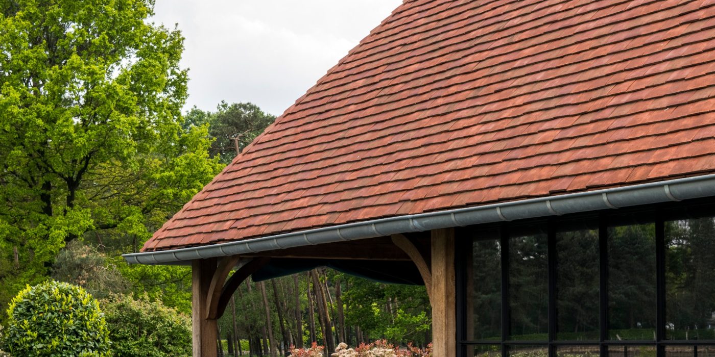 Reference photo new construction poolhouse in Lembeke