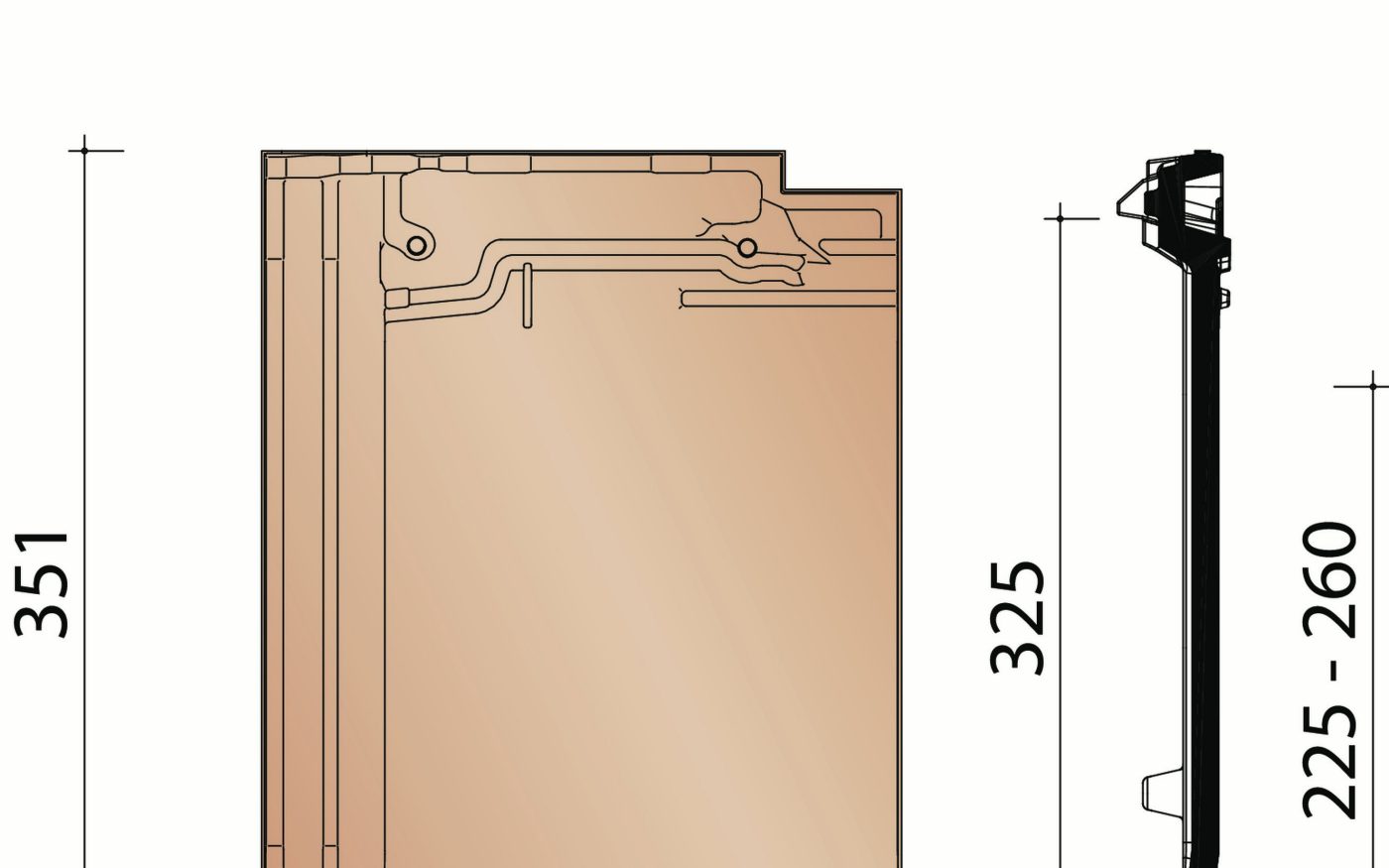 Giverny : tuile standard