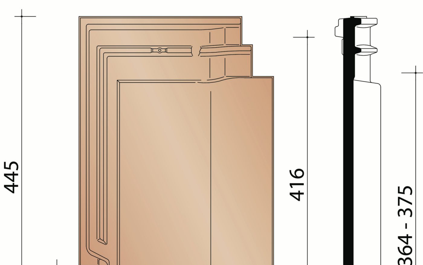 Harmonica :  tuile standard