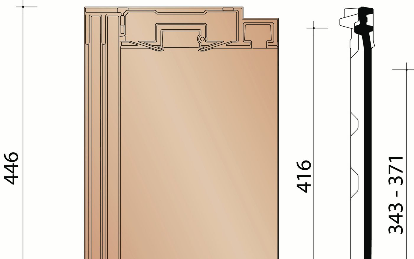 Mikado : tuile standard