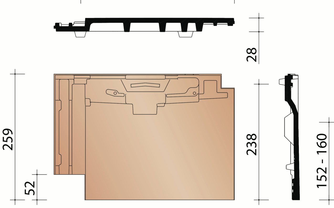 Rully : tuile standard
