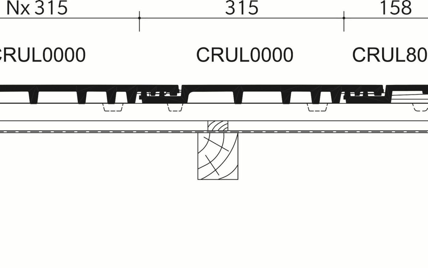 TERREAL Rully : Section transversale_tuiles de rive