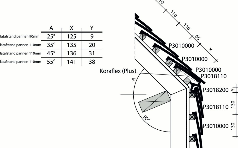 Tuile Plate 301 Anthracite