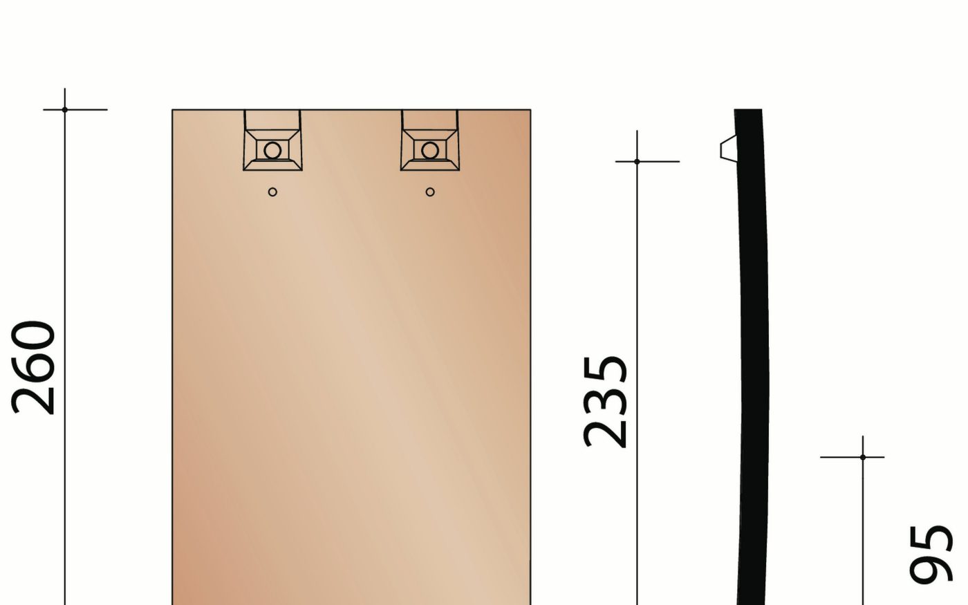 Plate Origine : tuile standard