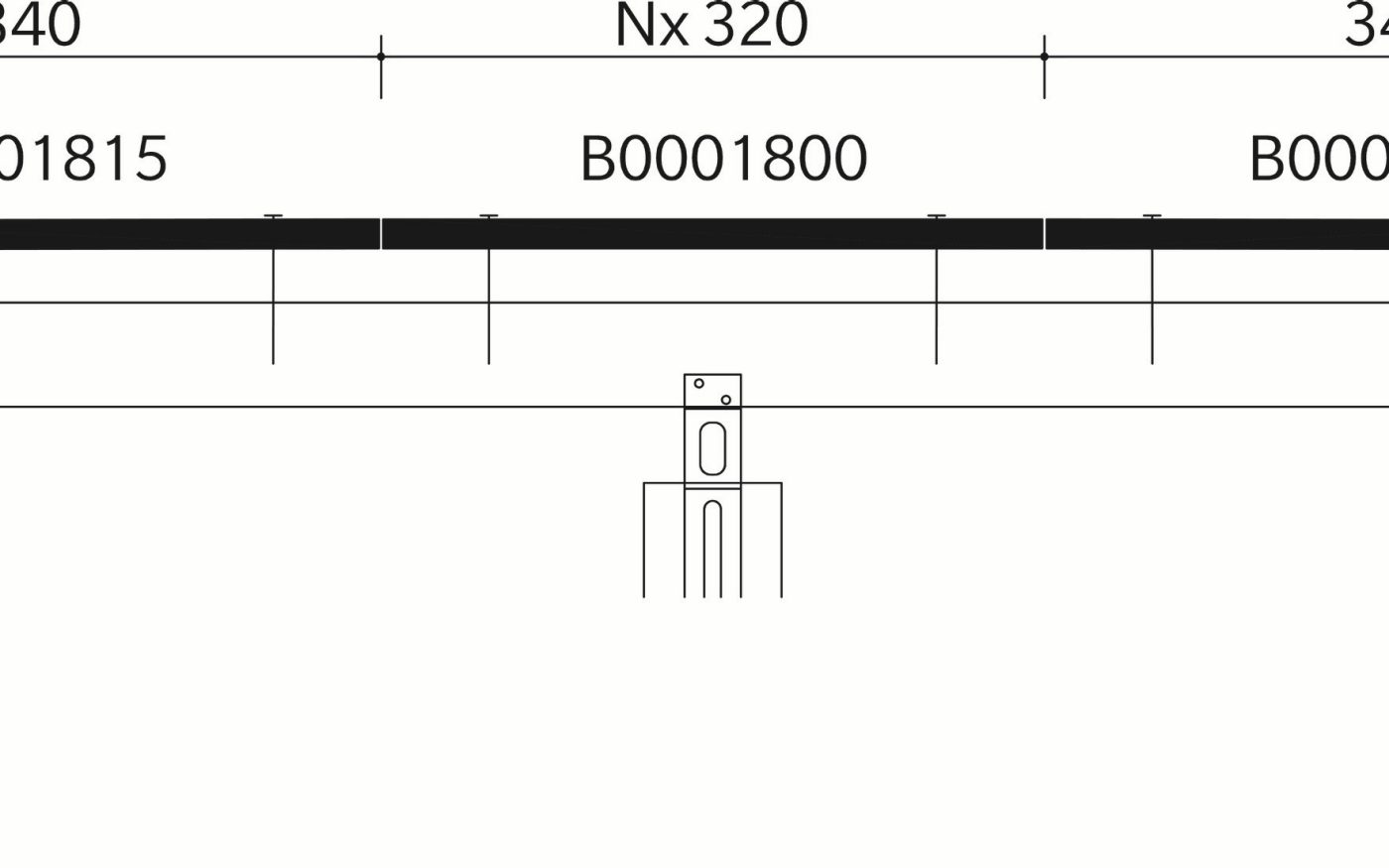 TERREAL Pommard : Section transversale_faîtière 1800_Quick-Fix Extreme