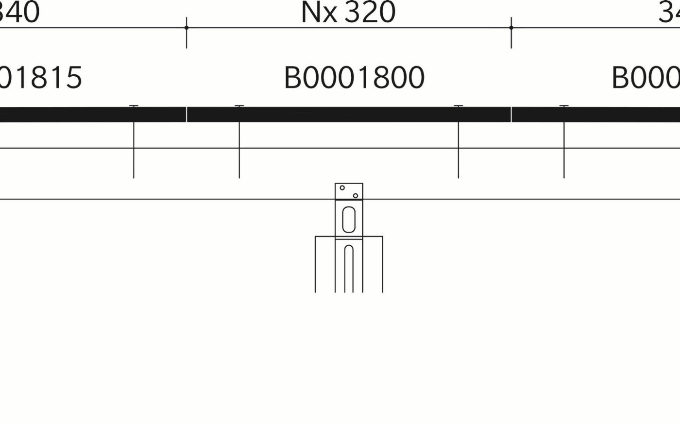 TERREAL Rustique : Section transversale_faîtière 1800_Quick-Fix Extreme