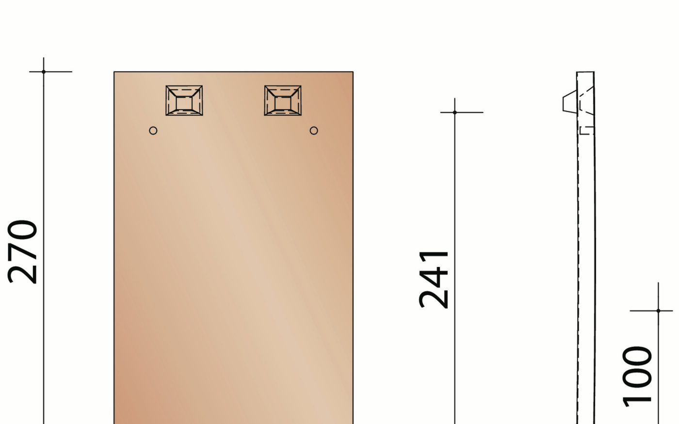 Tuile Plate Rustique : tuile standard