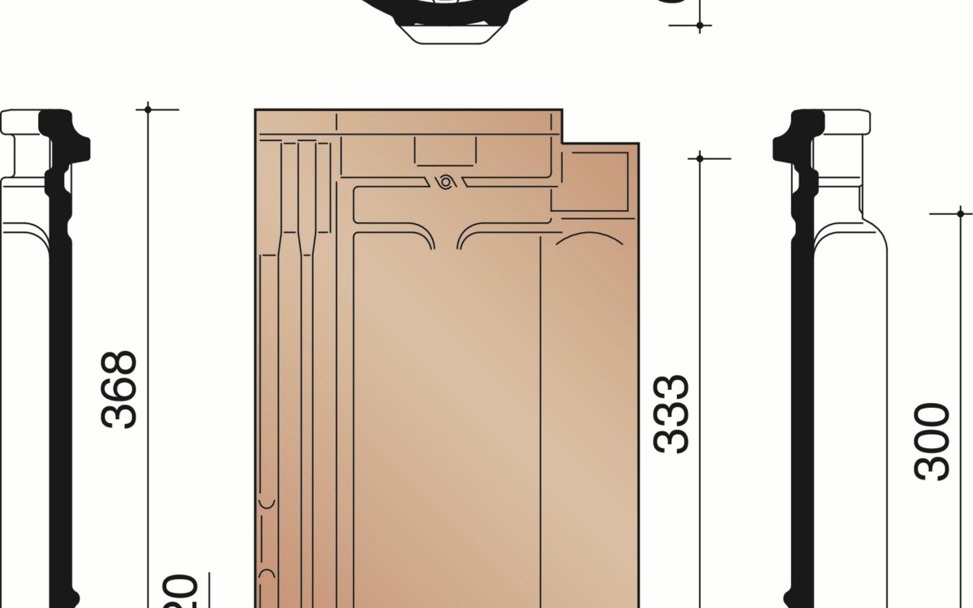 Tuile Galbée 401