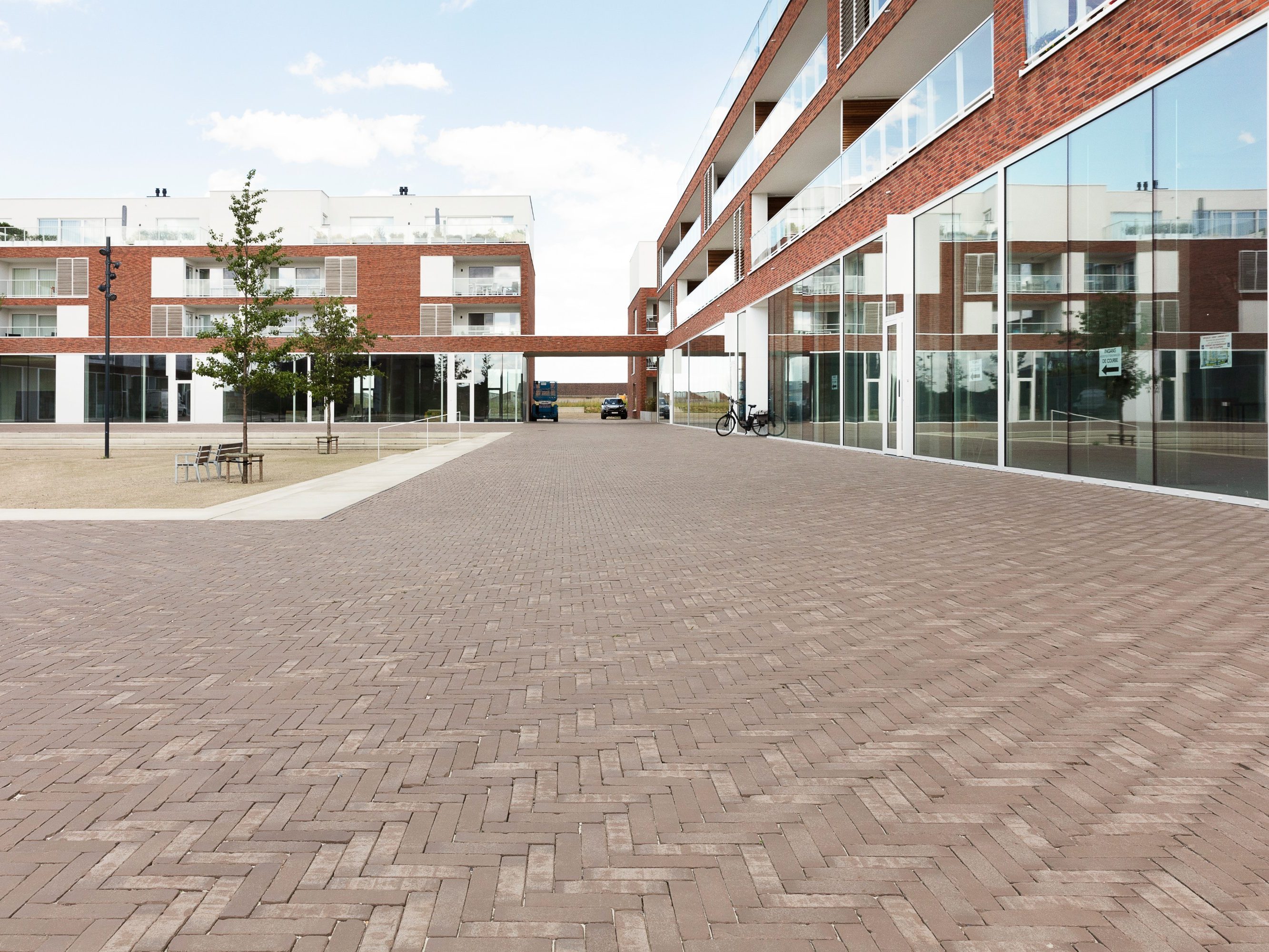 Reference photo infrastructure landscaping in Zwevegem