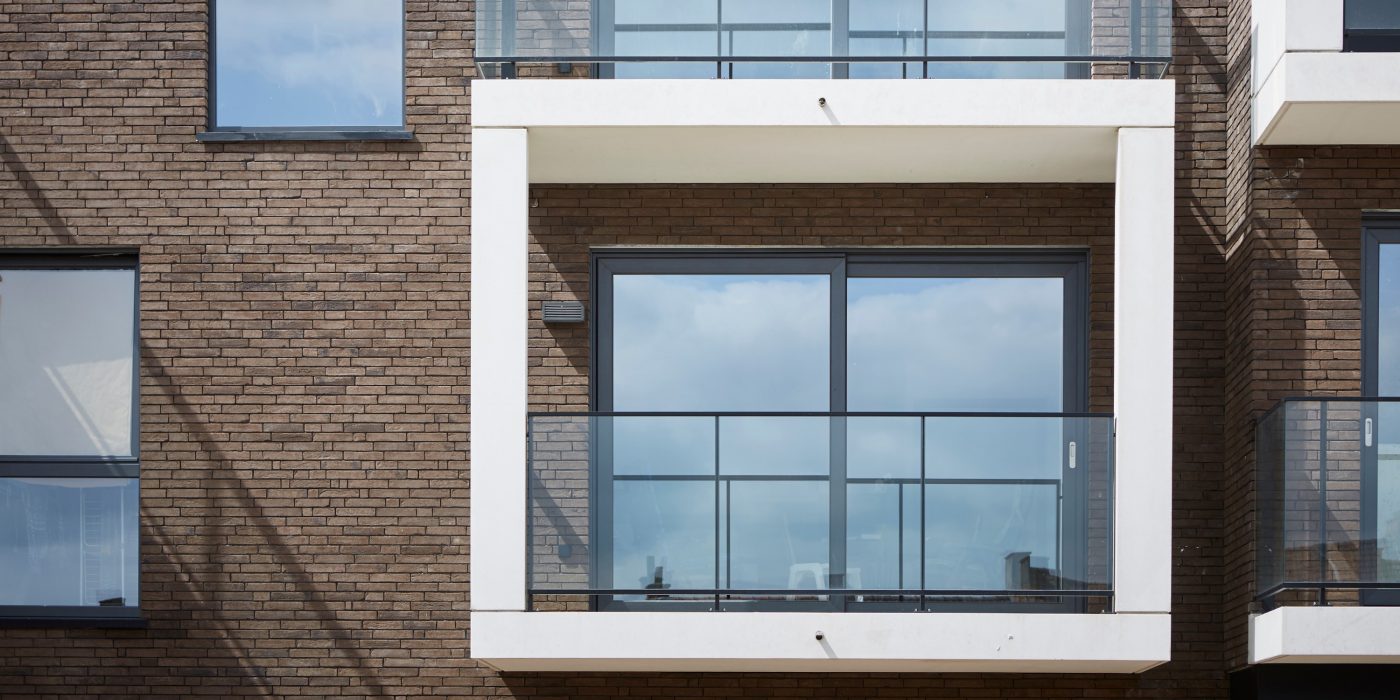 Reference photo new construction single family and apartment in Ronse