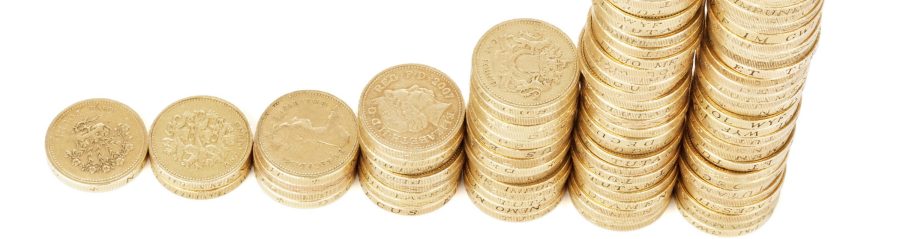 Stack of change money