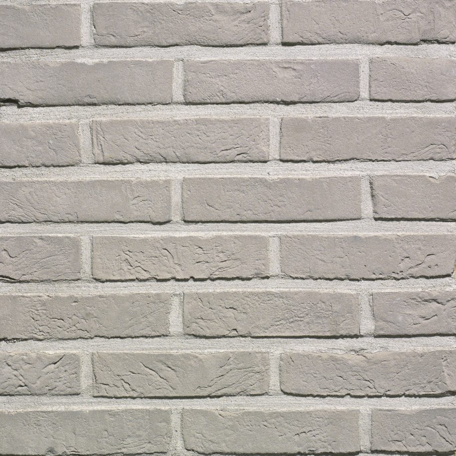 Packshot of a panel with Agora zilvergrijs facing bricks