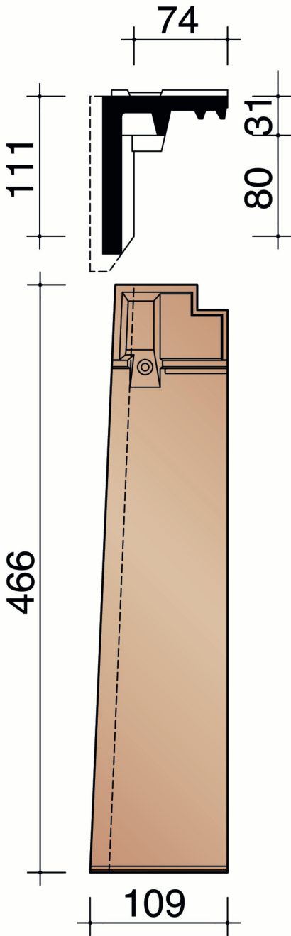 Nueva - Demi-tuile de rive gauche (1,35 par m.crt)
