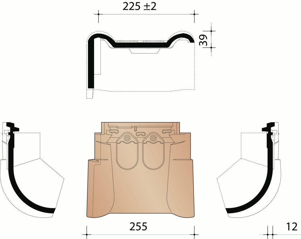 Vario 18 : Linker gevelknikpan 