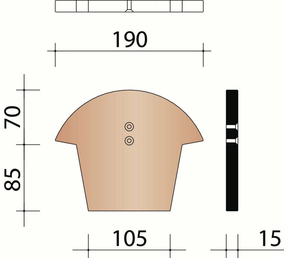 Melodie/Harmonie: kopplaat voor halfronde vorst