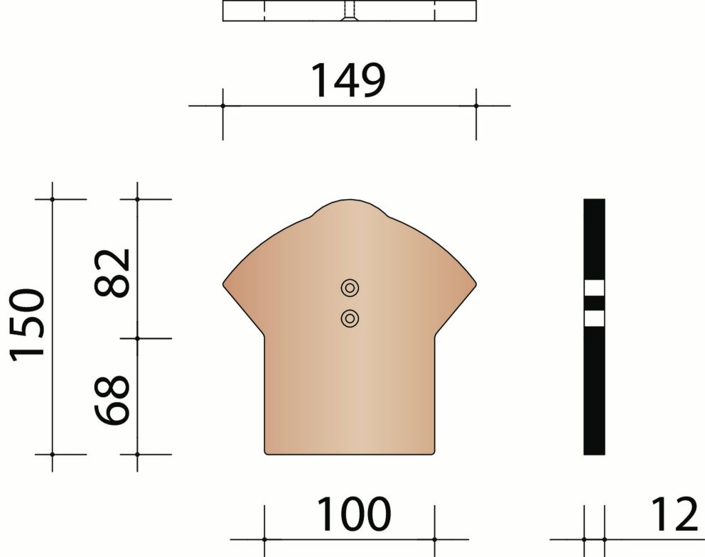 Harmonica  : kopplaat voor platte vorst