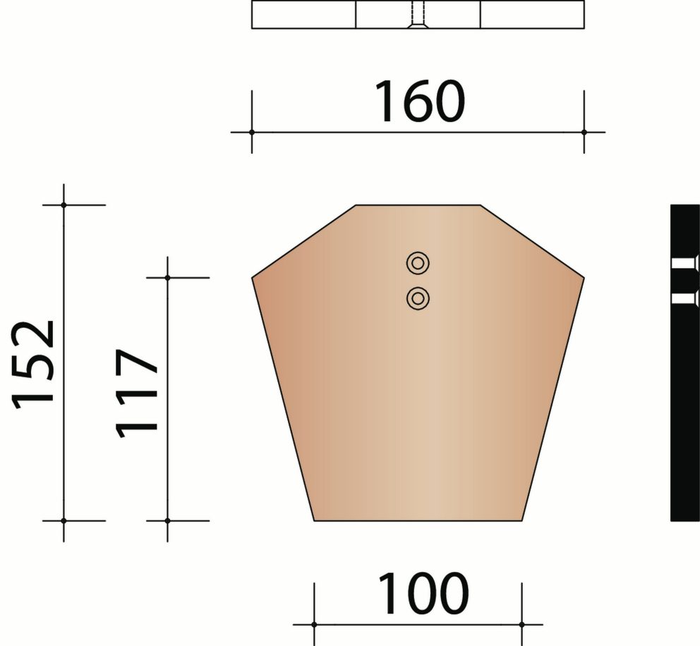 Mikado : kopplaat voor hoekige vorst