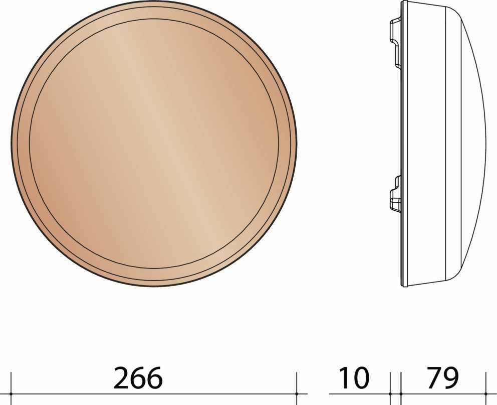 Volnay/Giverny : Kapje voor kokerpan dia 100/150 mm