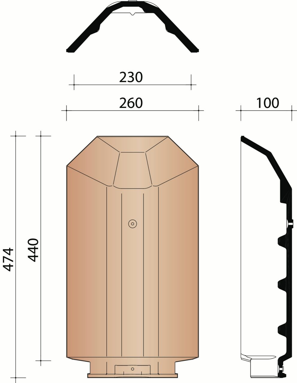Giverny/Rully/Volnay : hoekige beginnoordboom