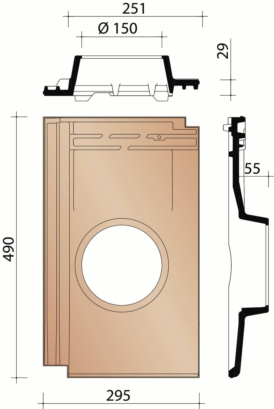 Volnay : Kokerpan dia 150 mm