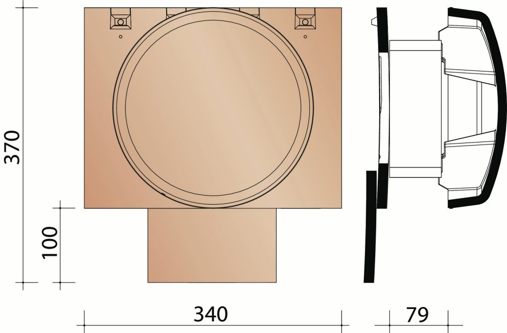 Eminence : Kit tuile à douille dia 150 mm (3 tuiles) + mitron
