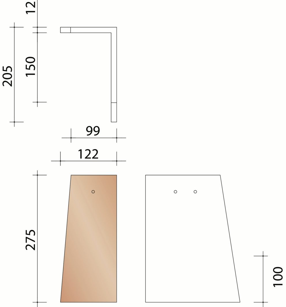 Eminence : Rechter gevelpan (5/lm)