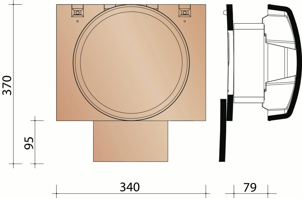 Plate Origine : Kit kokerpan dia 150 mm (3 pannen) + kapje