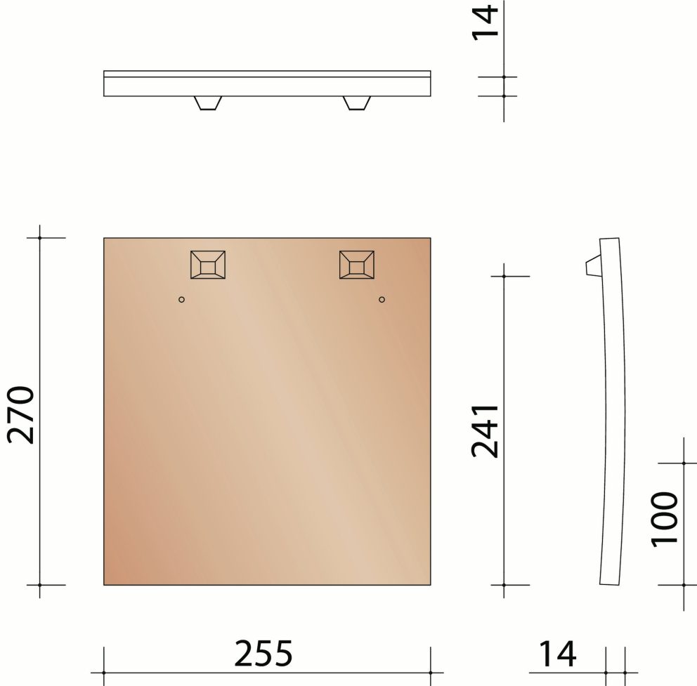 Tuile plate Rustique : Tuile et demie