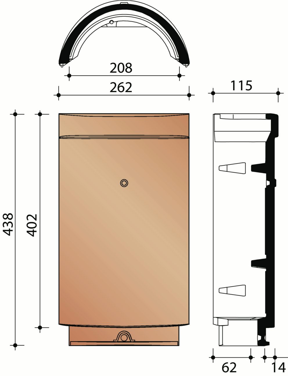 Renaissance Evo : Halfronde geventileerde vorst - noordboom (2,5/lm)