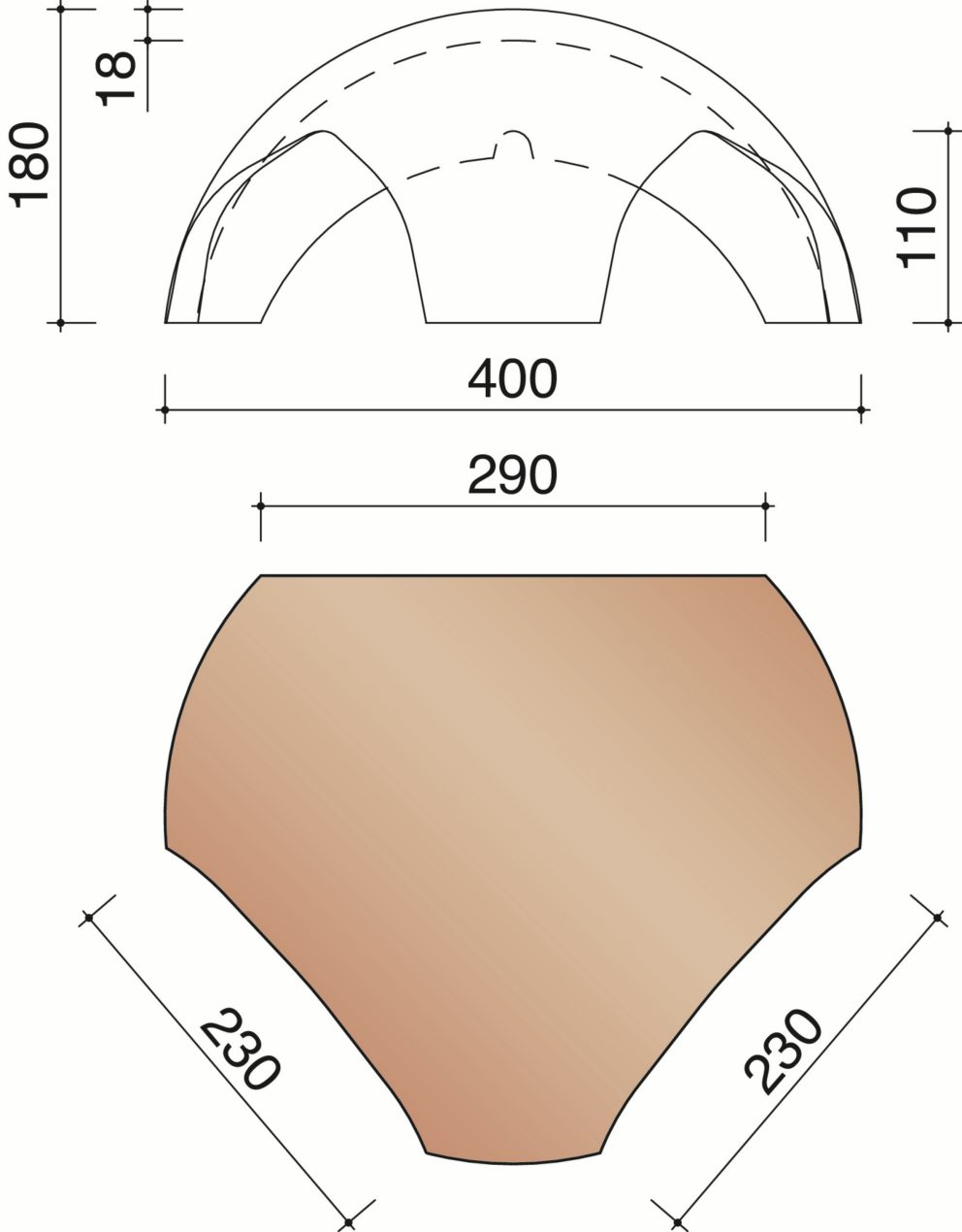 Tegelen - Vorstenhoeden - 1 vorst 1200 en 2 noordbomen 3100