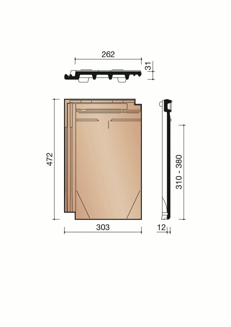 Actua 10 LT - Ventilatiepan met rooster in kunststof - 26 cm²