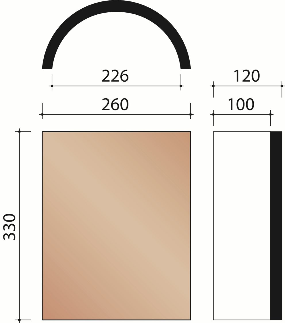 Tegelpan Aléonard - Halfronde vorst (3 per lm)