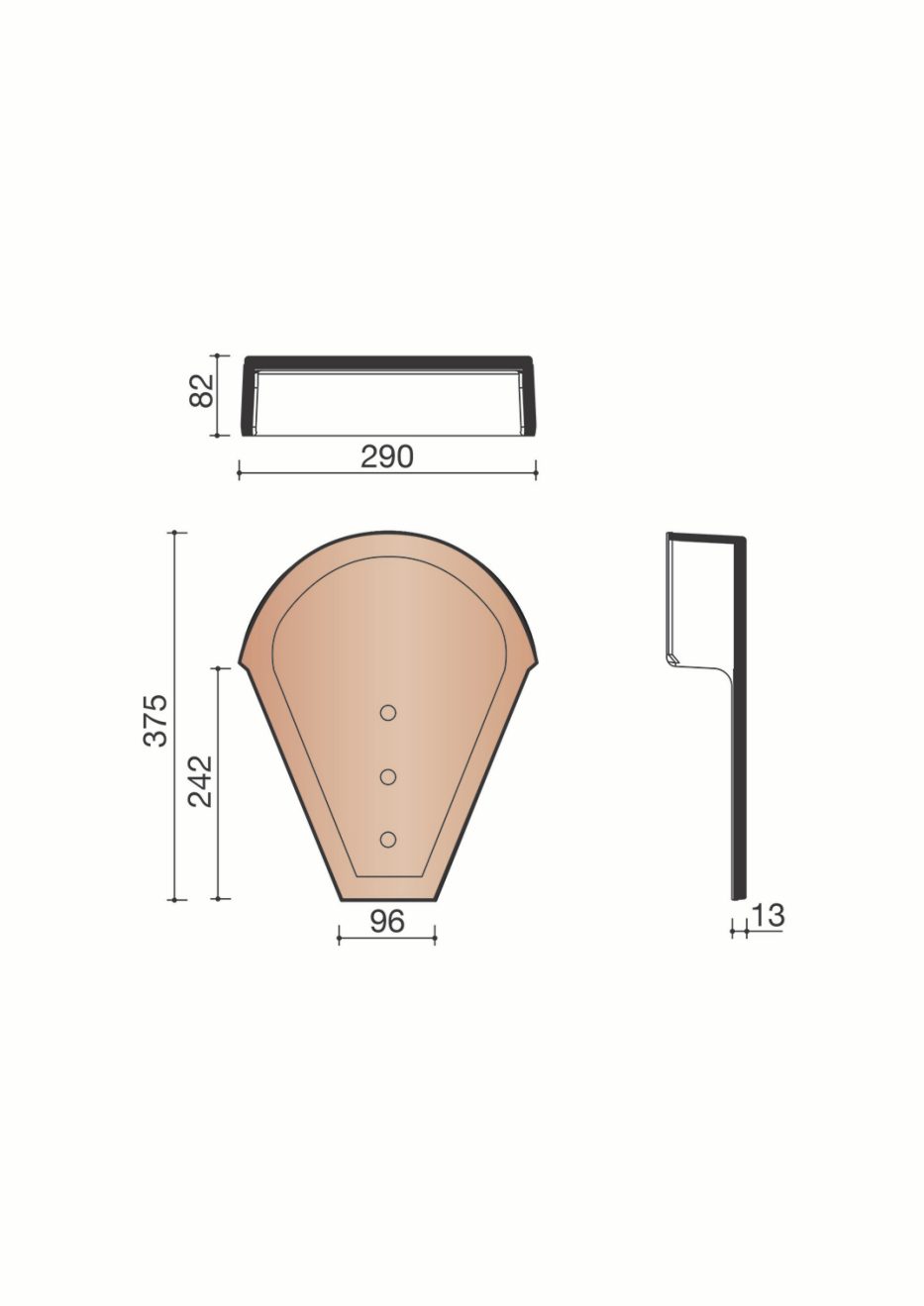 Fronton n°2. B0001041. 