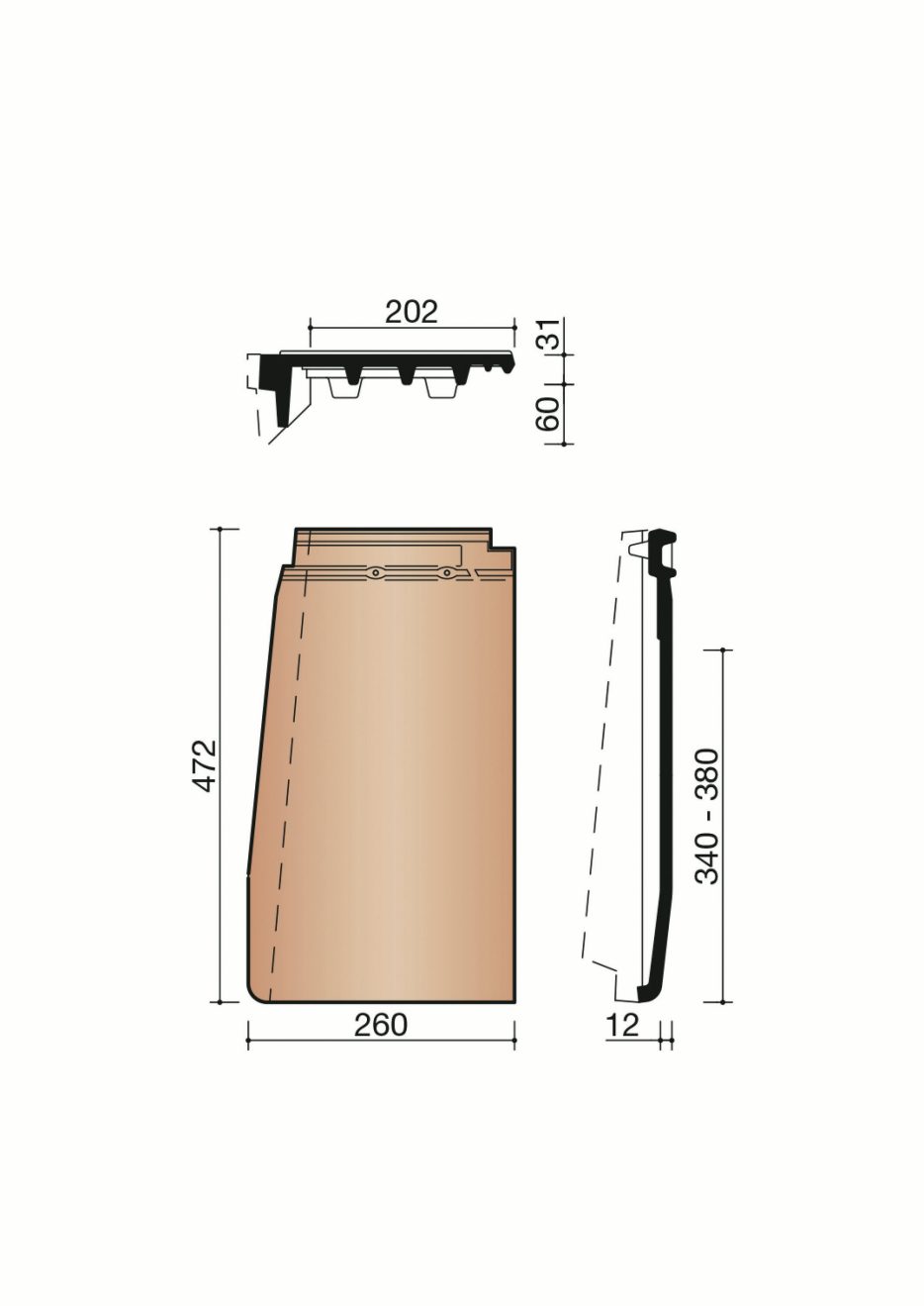 Pièce d'angle Actua. MACT8810. 