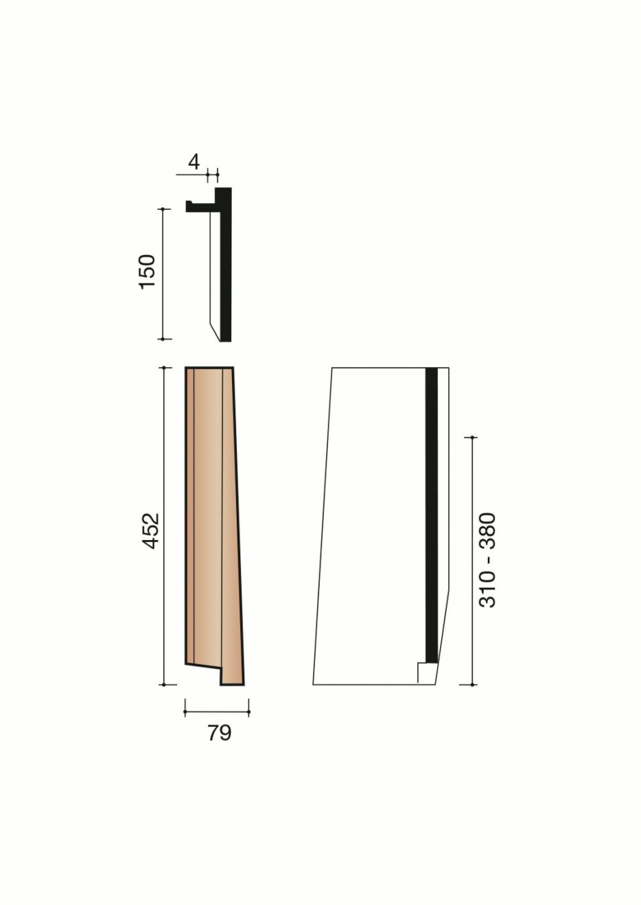 Rive individuelle droite Actua. MACT7070. 