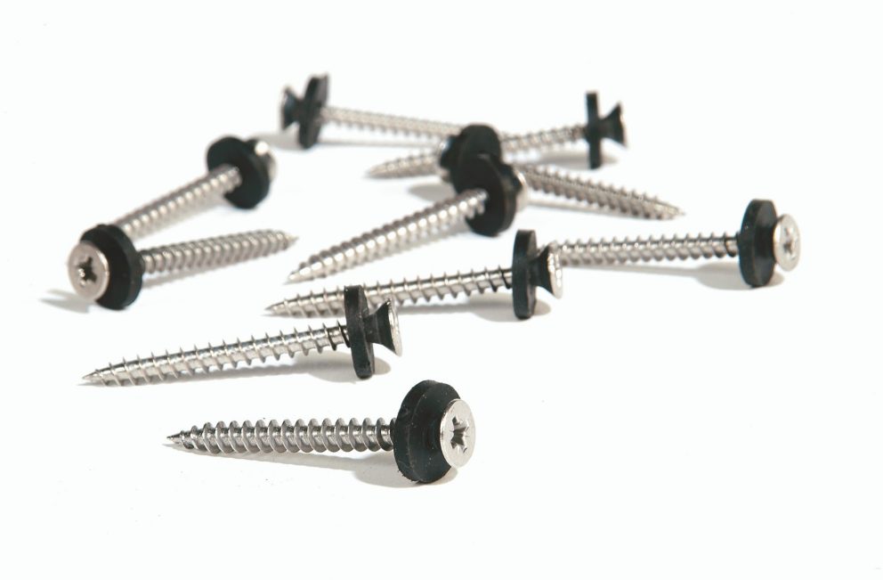 Koramic stainless steel screws with EPDM                     