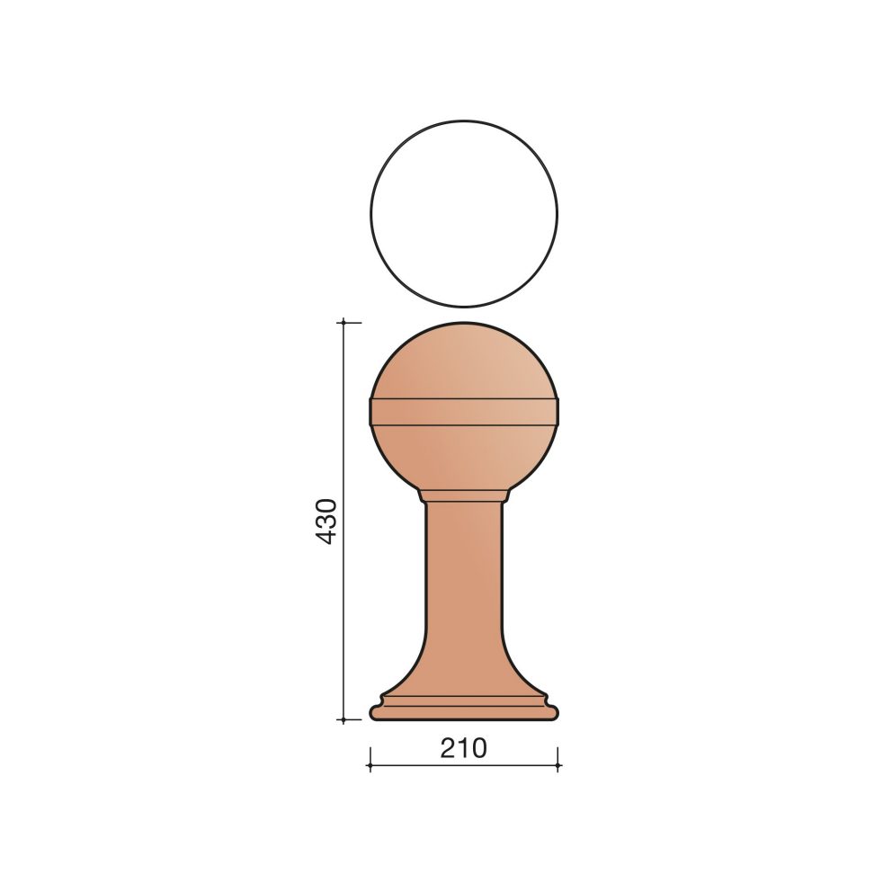 Technical drawing of the Hulpstukken piron nr2