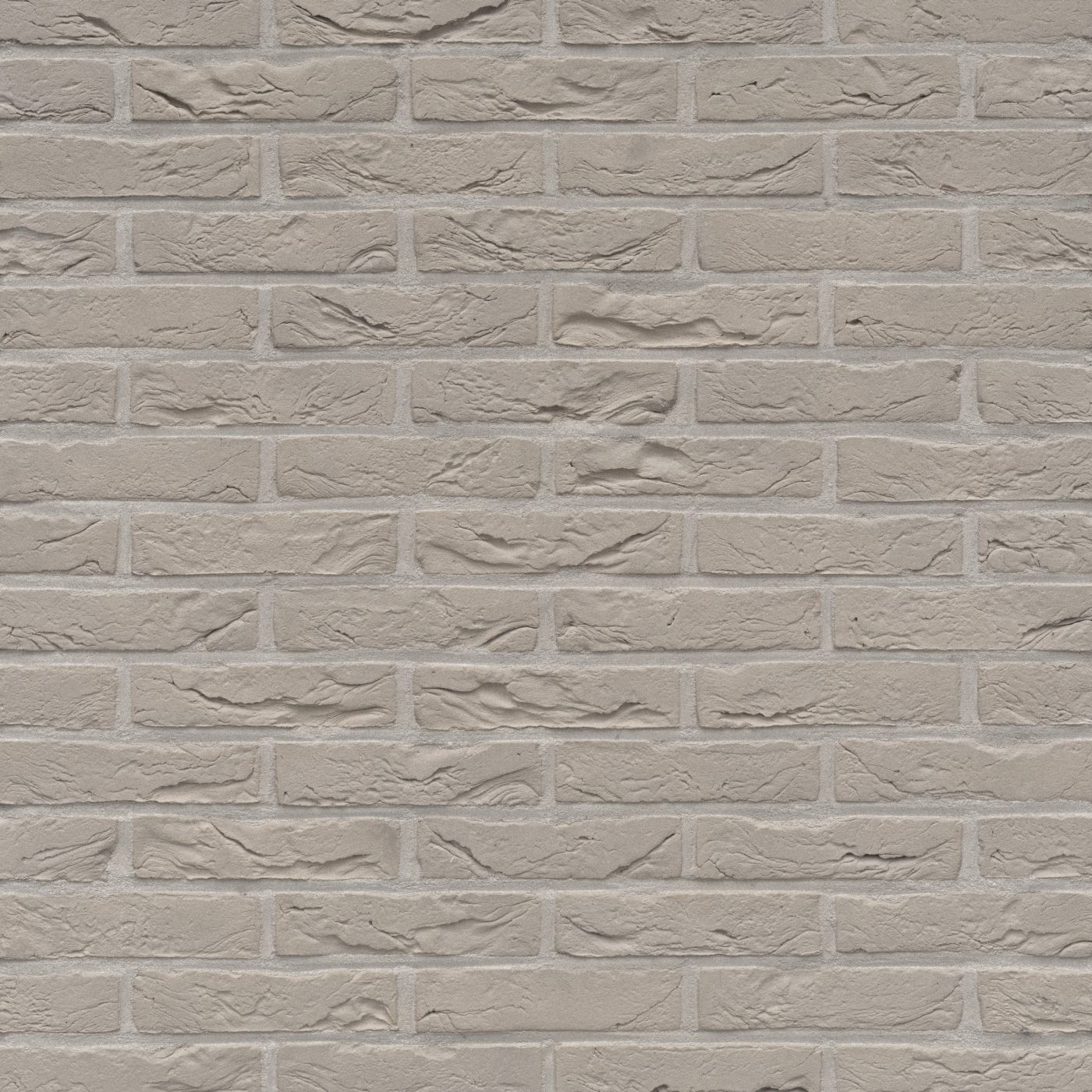 Brique De Parement En Terre Cuite De Couleur Gris Argente Signee