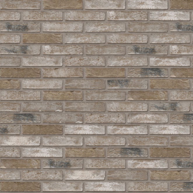 Packshot of a panel with Arces Moon Grijs facing bricks