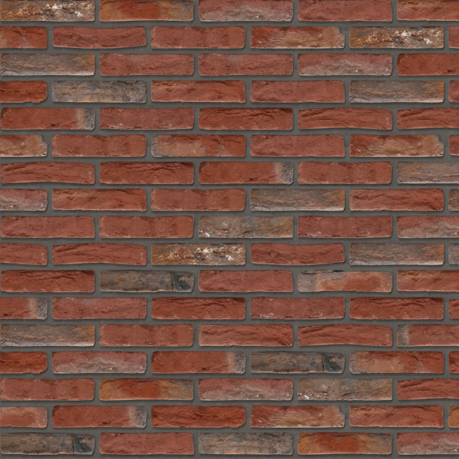 Packshot of a panel with Artiza Paarsblauw facing bricks