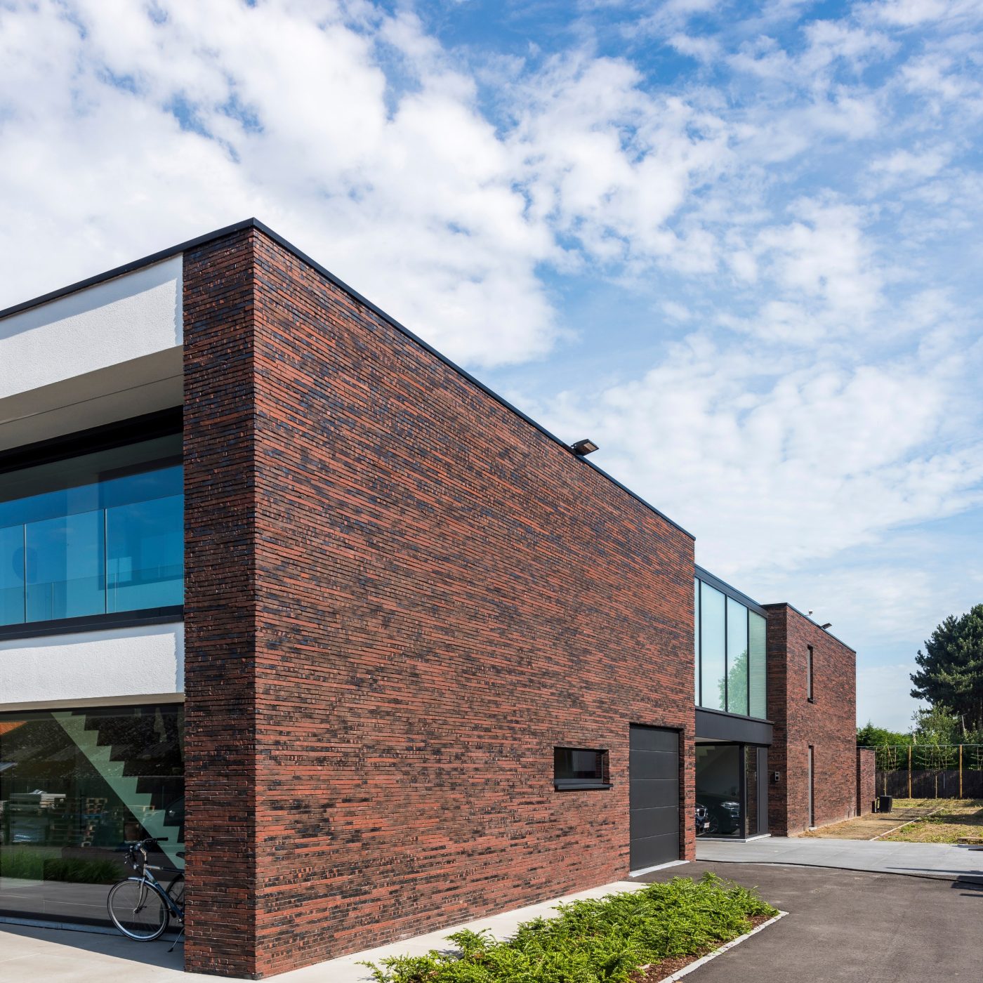 Reference photo: new construction office and single family in Adegem